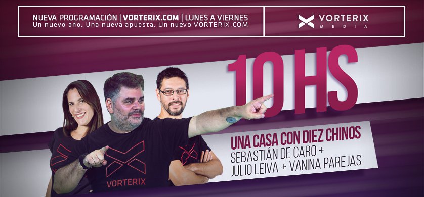 TOTALMEDIOS - Vorterix incorpora a Sebastián De Caro y cambia su  programación