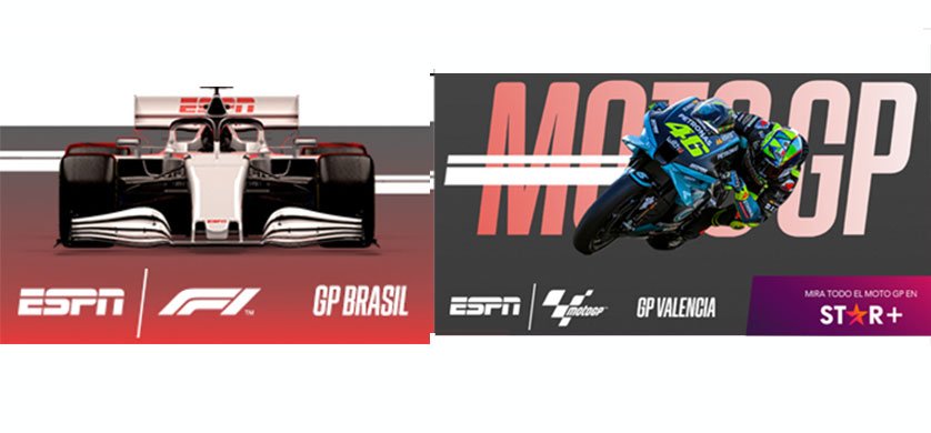TOTALMEDIOS - ESPN y STAR+ transmiten en vivo el GP de F1 en Brasil y el  MotoGP en Valencia