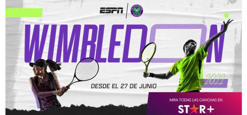 TOTALMEDIOS - ESPN y Star+ transmitirán en vivo Wimbledon